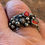 Thumbnail: three jax ANEMONE red coral sterling silver ring