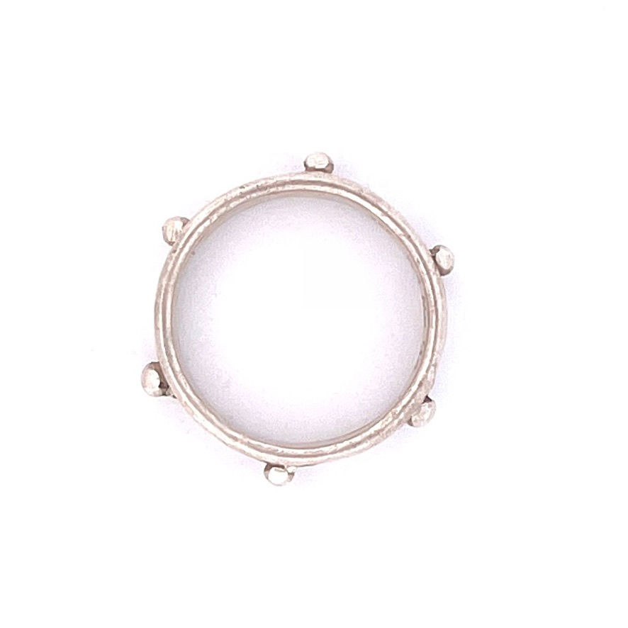 Miniatura: three jax CROWN 5 solid sterling silver ring
