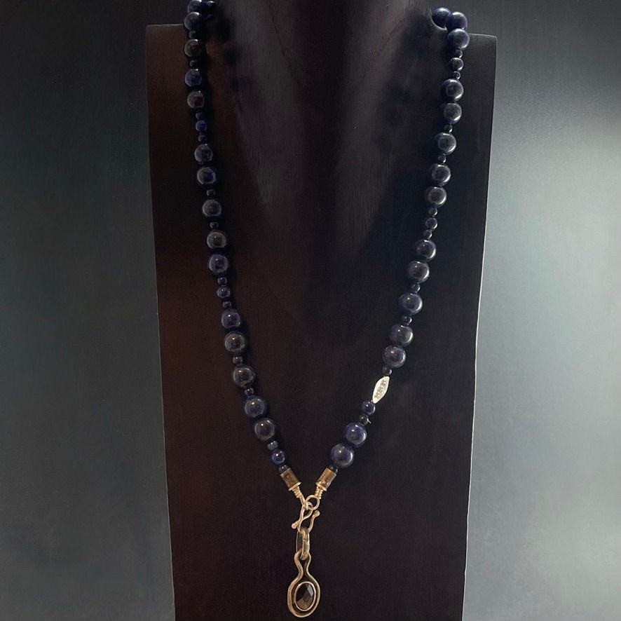 three jax PROPRIUM Lapis Lazuli gemstone necklace