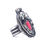 Thumbnail: three jax handmade Red coral turquoise pearl and feather sterling silver ring