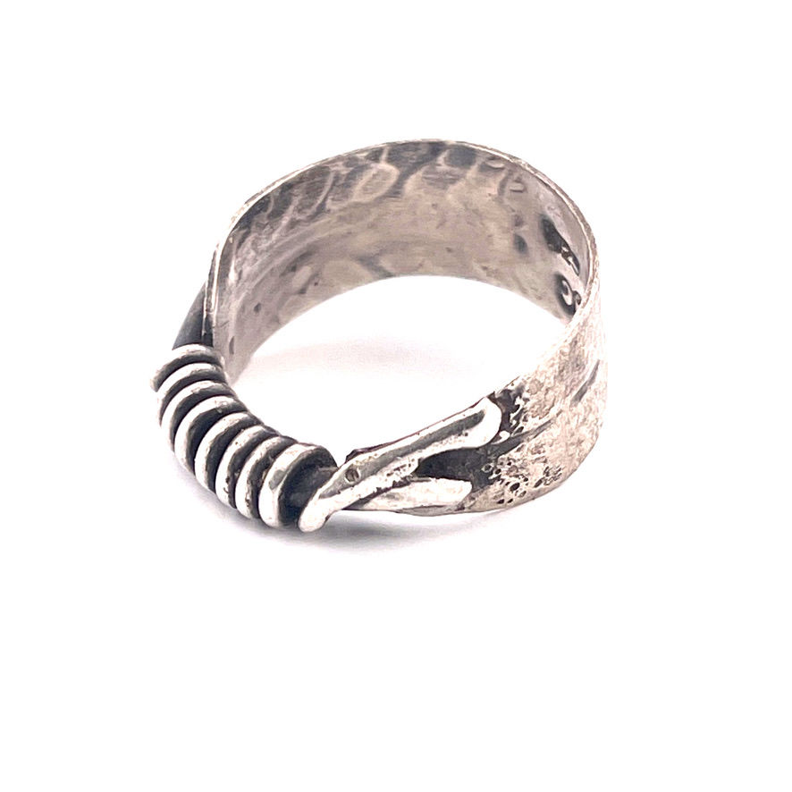 Miniatura: FEATHER OOAK sterling silver ring