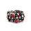 Thumbnail: three jax ANEMONE red coral sterling silver ring