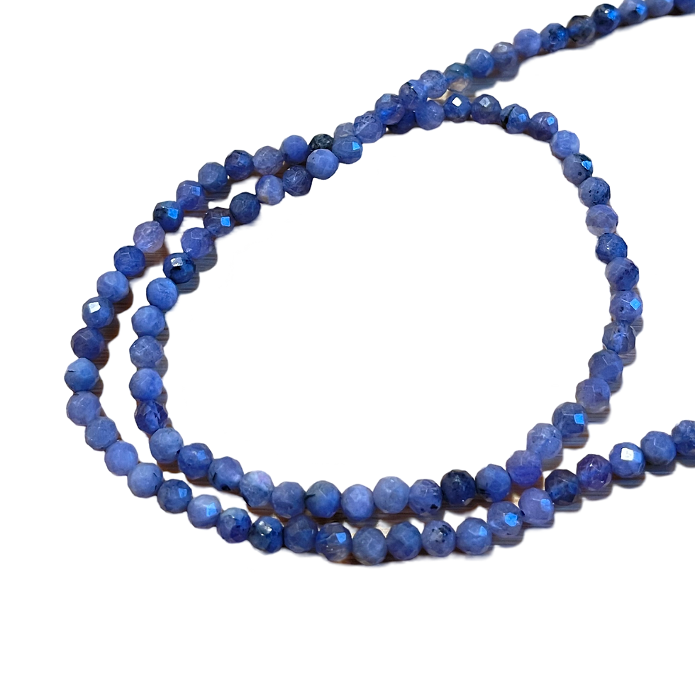 縮圖：three jax handmade Tanzanite faceted gemstone necklace 925