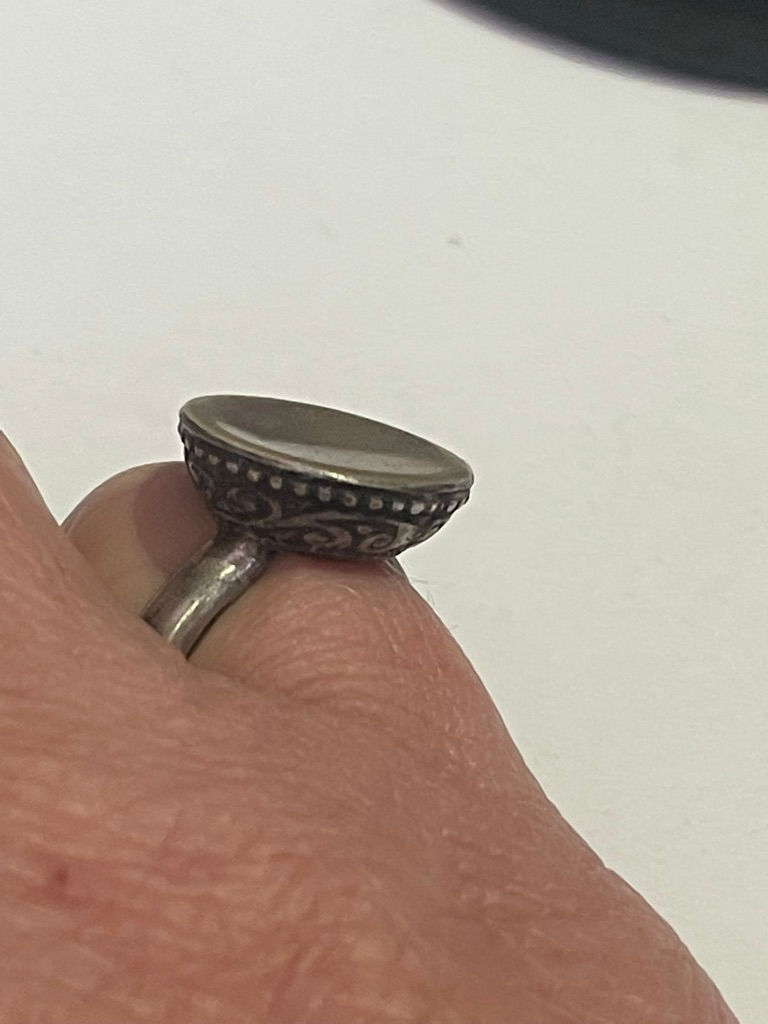Miniatura: sterling silver signet ring