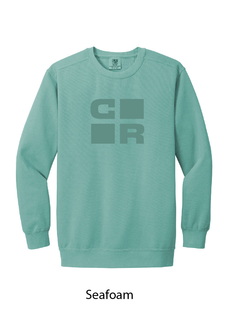 Comfort Colors Ring Spun Crewneck Sweatshirt with CR Icon