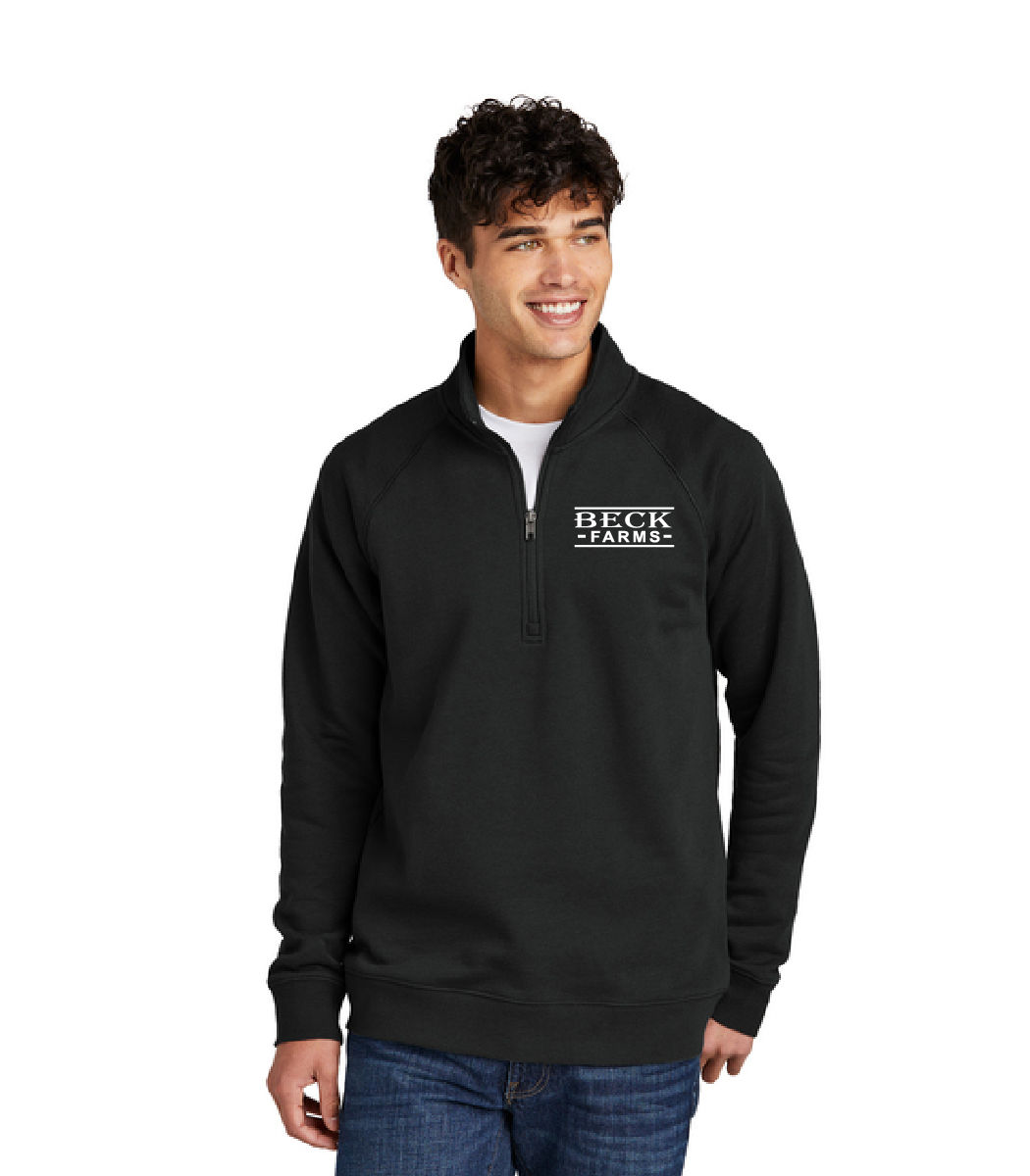 Sport-Tek Drive Fleece Quarter Zip Pullover, Beck Farms Text