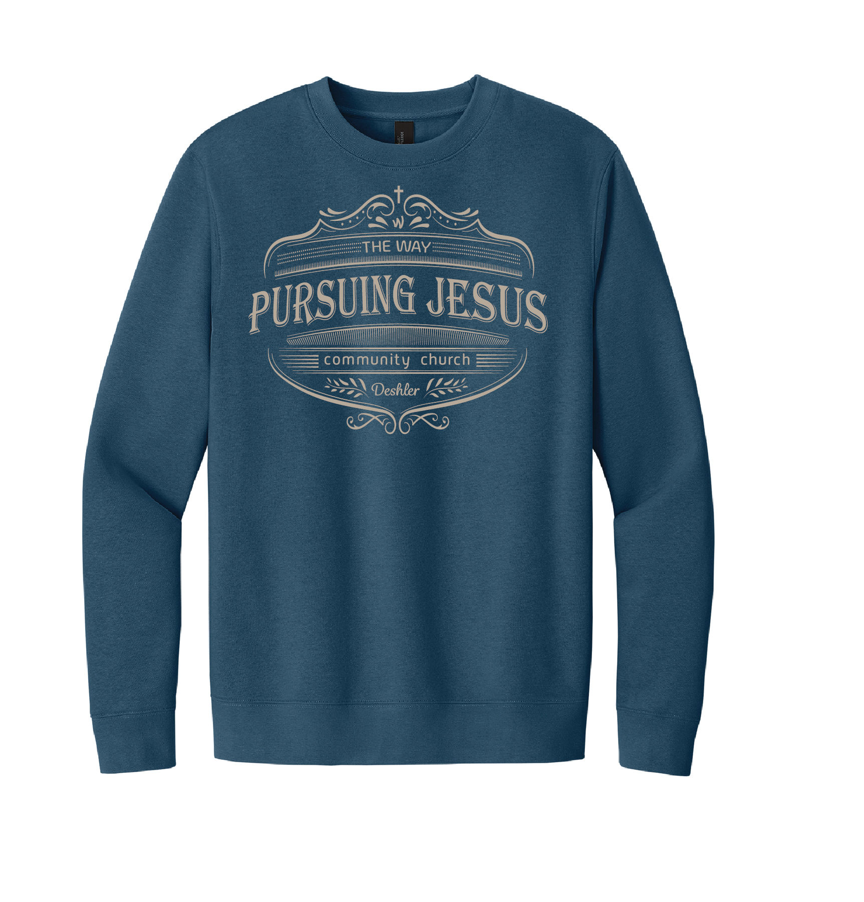 Design #5 Pursing Jesus Vintage Crewneck Sweatshirt
