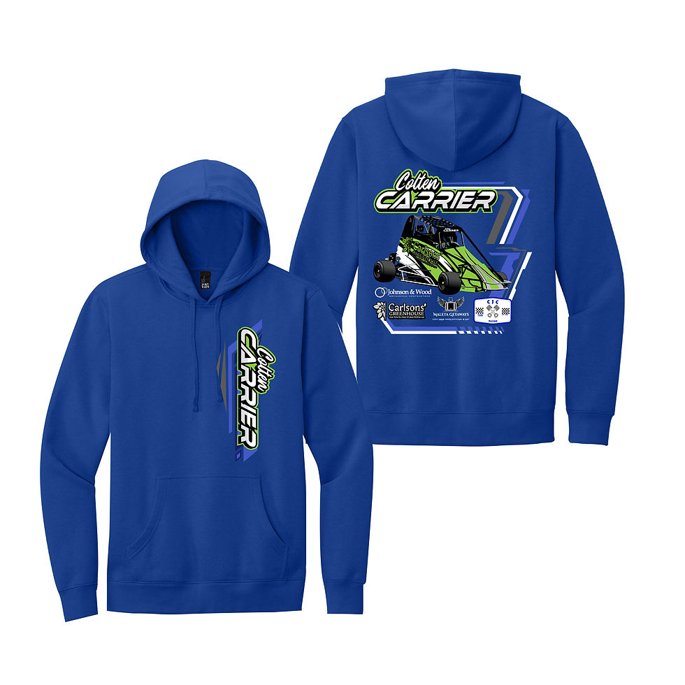 Thumbnail: Colten Carrier - Green Carlson's Logo Hooded Sweatshirt