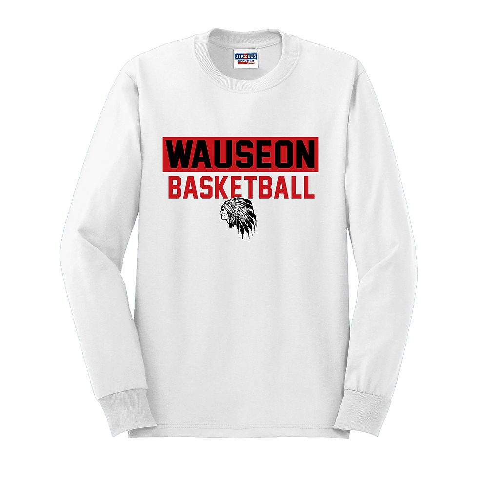 Thumbnail: Wauseon 50/50 Jerzees Long Sleeve Tee, Design WA30