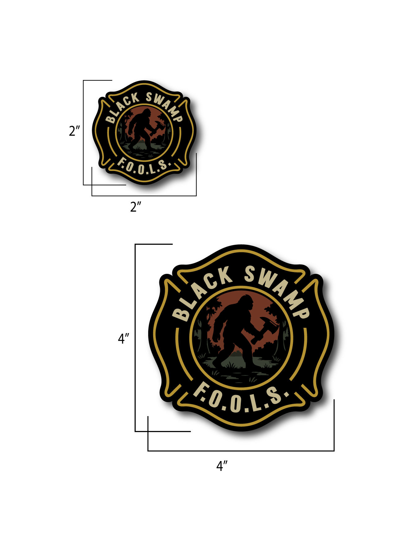 Black Swamp F.O.O.OL.S  - Stickers