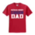 Thumbnail: Patrick Henry Cheer Dad 50/50 Jerzees T-Shirt,  PH10