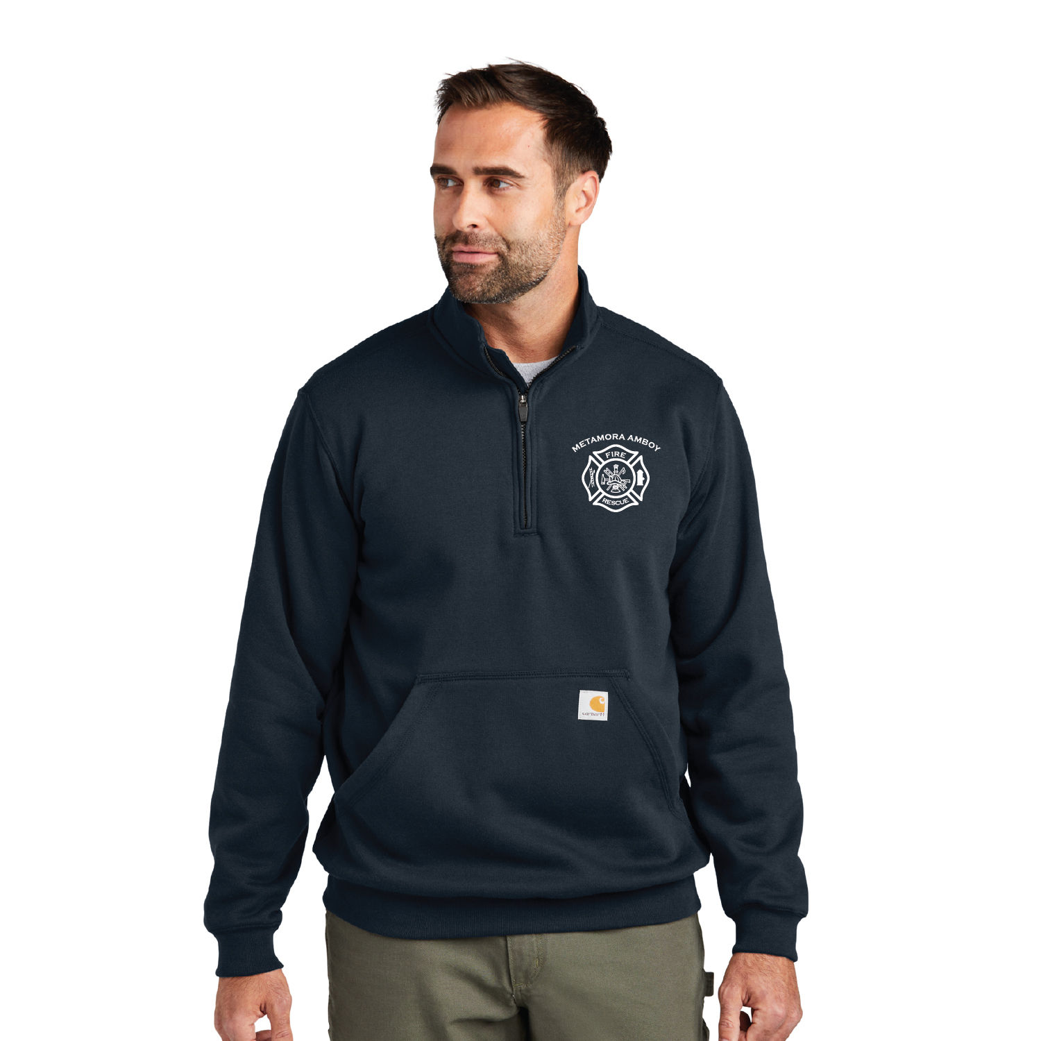MFD - Carhartt CT105294 Midweight Quarter Zip Mock Neck Sweatshirt MFD 3