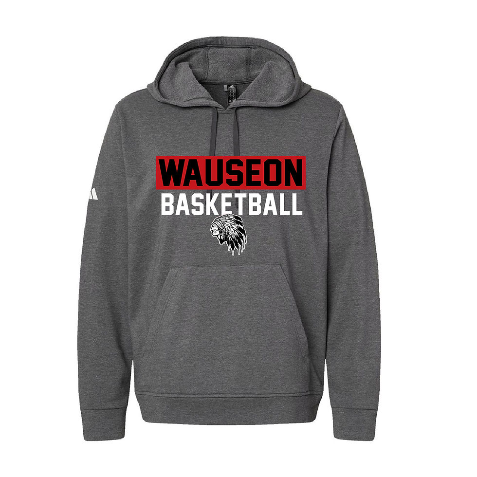Thumbnail: Wauseon Adidas Fleece Hooded Sweatshirt,  Design WA30