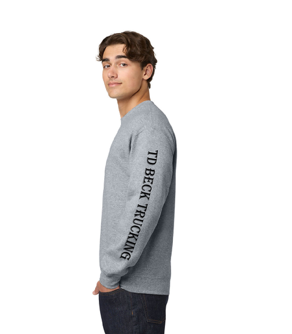 Thumbnail: Gildan Heavy Blend Crewneck, TD Beck Trucking Text