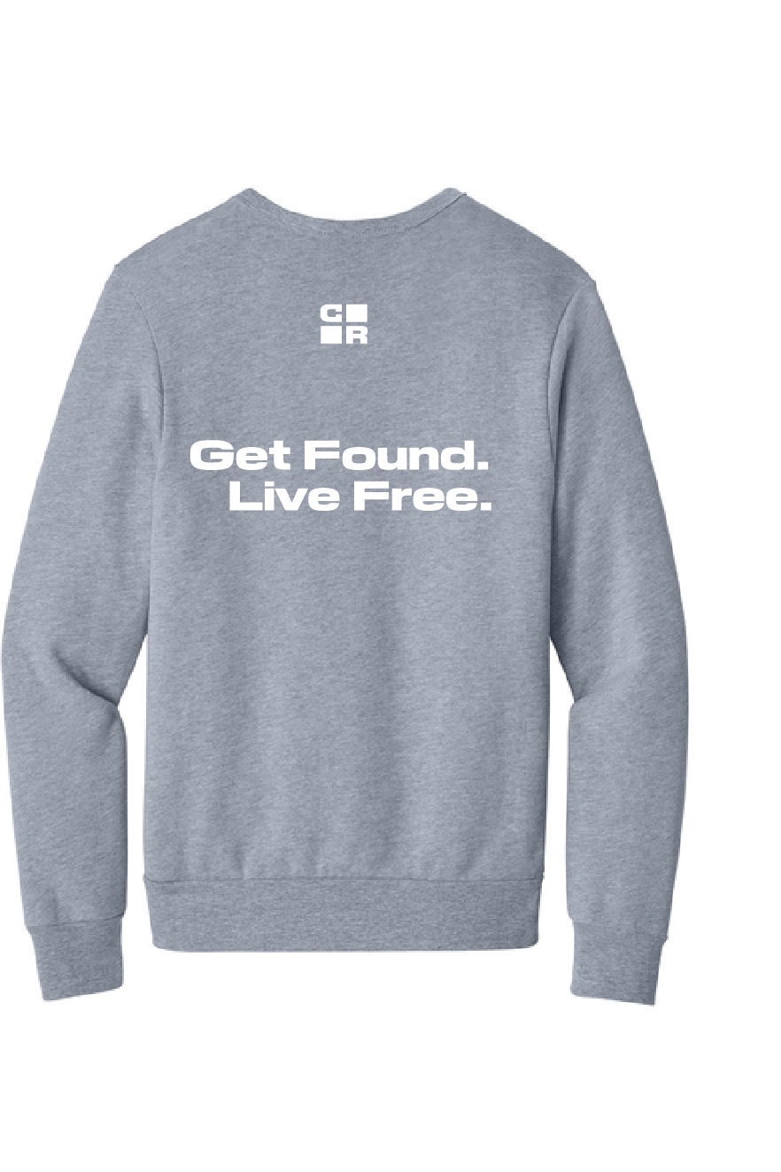 Thumbnail: Get Found Live Free - Bella Canvas Crewneck