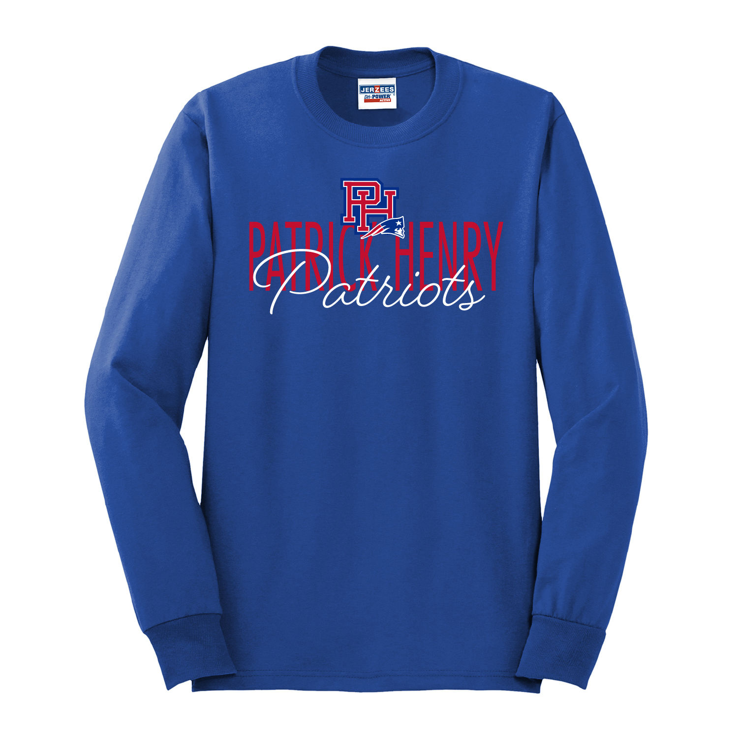 Patrick Henry 50/50 Jerzees Long Sleeve Tee, PH07