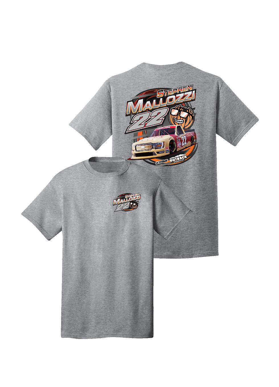 Thumbnail: Stephen Mallozzi #22 Outback Steakhouse Design #2 Men's TShirt
