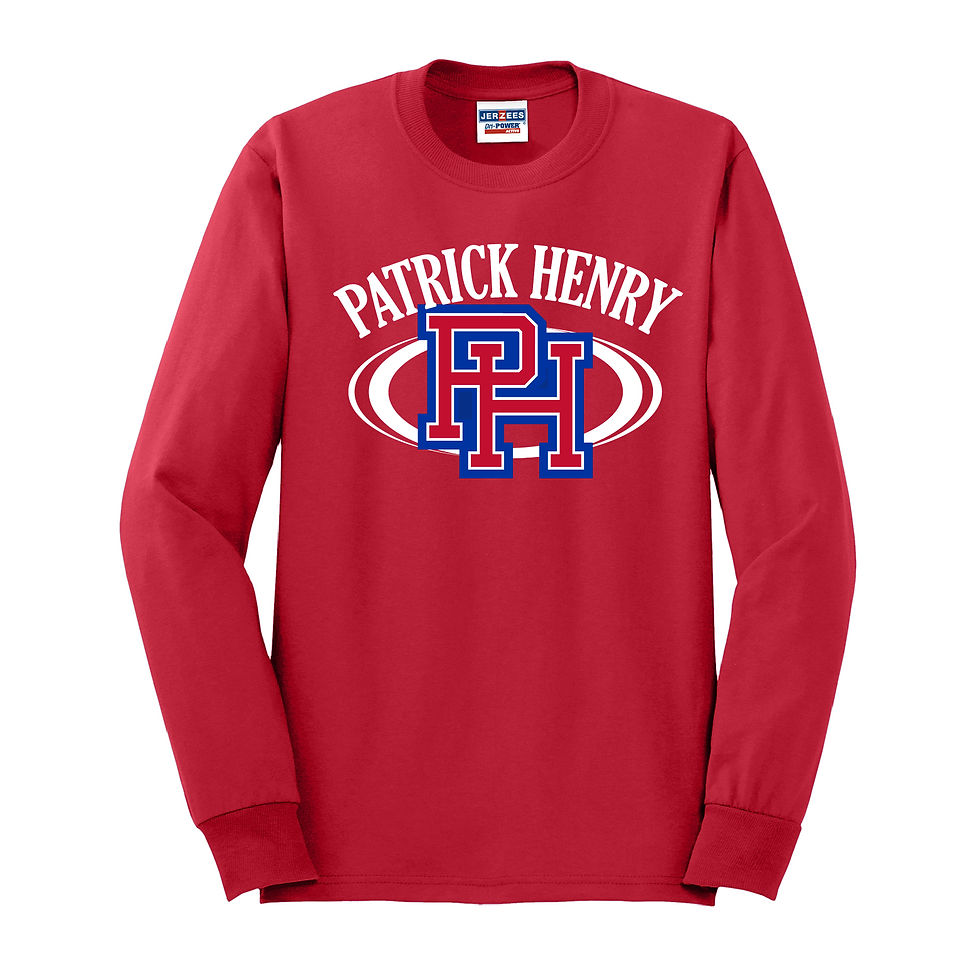 Thumbnail: Patrick Henry  50/50 Jerzees Long Sleeve Tee, PH04