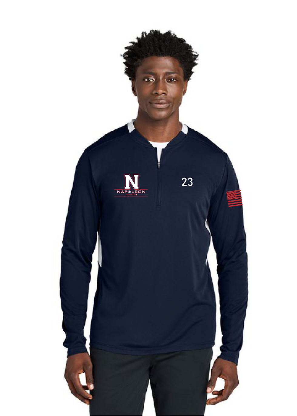 Napoleon Soccer - Long Sleeve Club Crew 1/4 Zip, NAP02