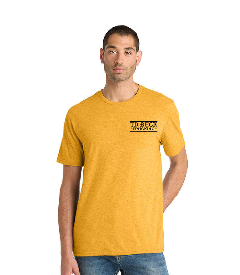 Thumbnail: District Perfect Blend CVC TShirt, TD Beck Trucking Text
