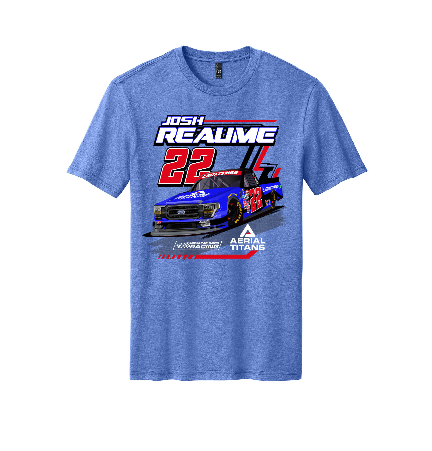 Josh Reaume #22 Aerial Titans Racing Men's Tshirt