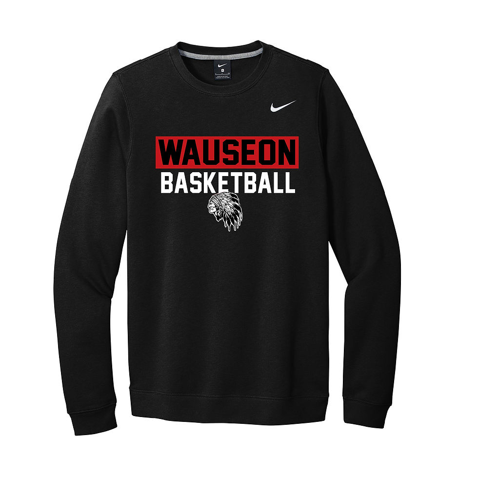 Thumbnail: Wauseon NIKE Club Fleece Crewneck, Design WA30