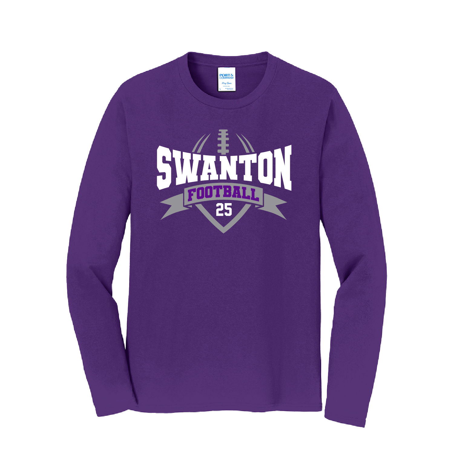 Ringspun Cotton Long Sleeve TShirt, Design SW9