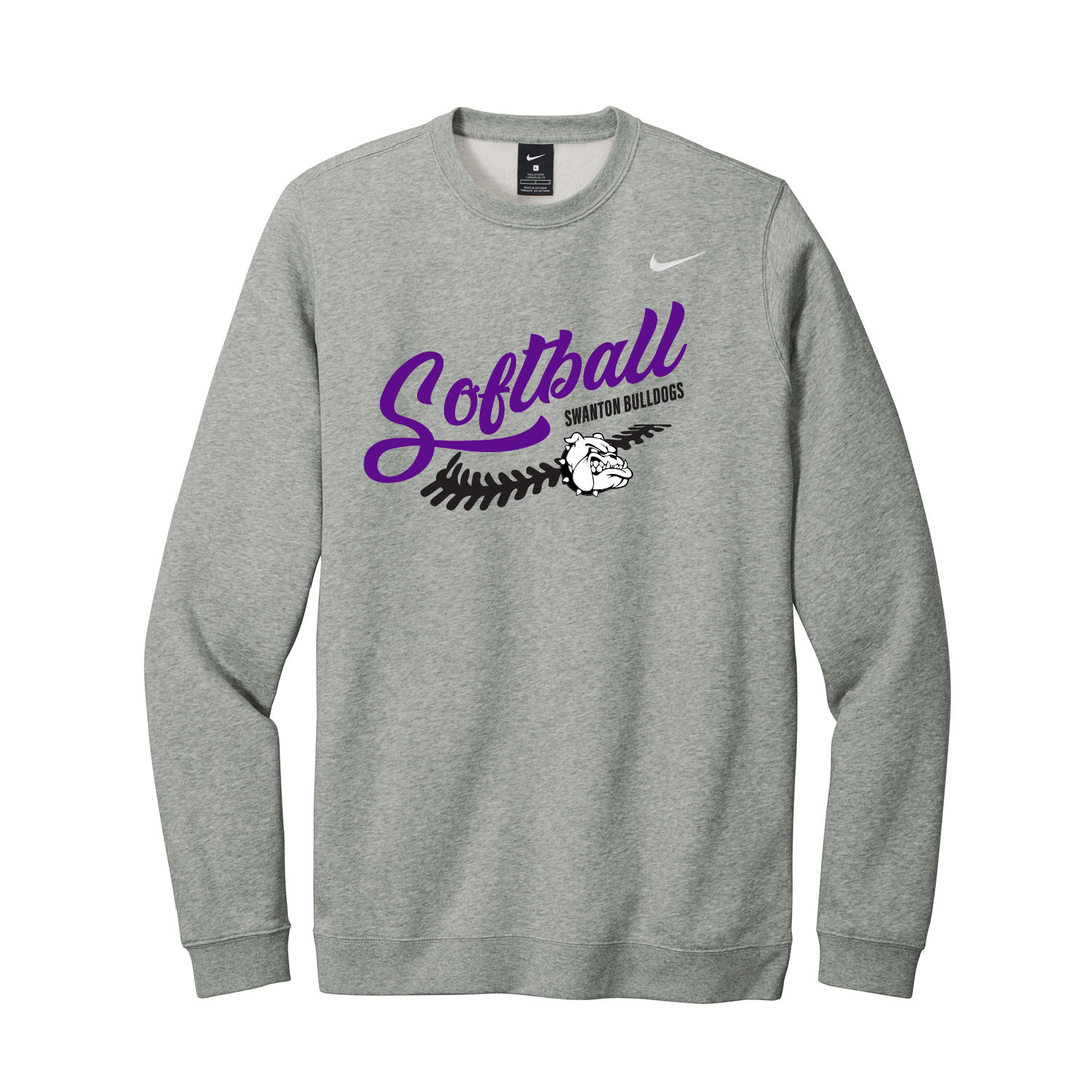 Swanton Rec - NIKE Club Fleece Crewneck, Design SW26