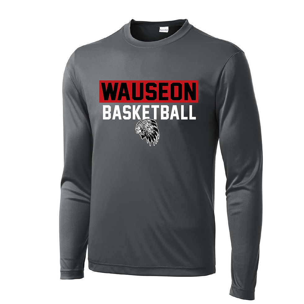 Thumbnail: Wauseon Sport-Tek Posicharge Long Sleeve T-Shirt,  Design WA30
