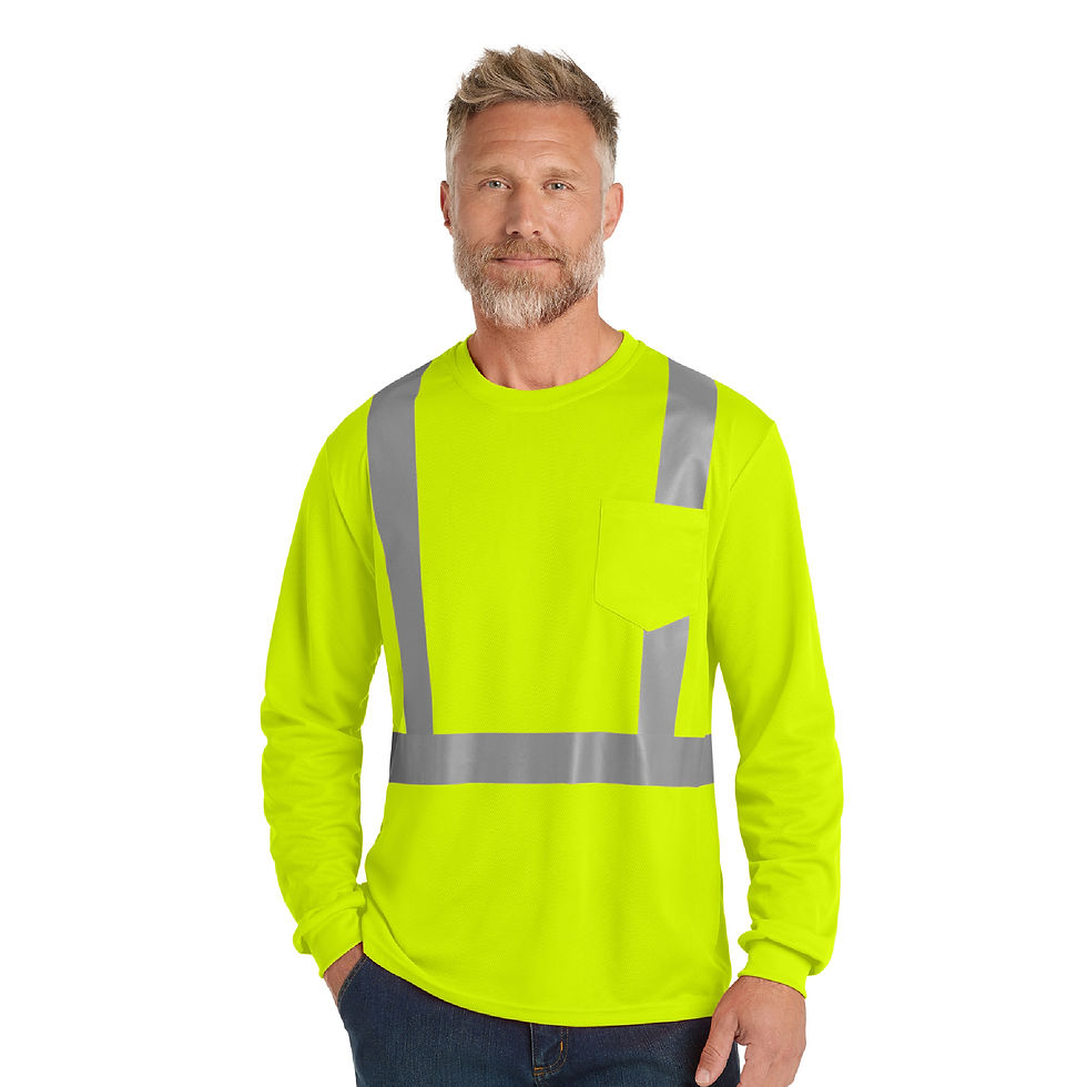 Thumbnail: CS201 CornerStone ANSI 107 Class 2 Mesh Long Sleeve Tee, ART Logo