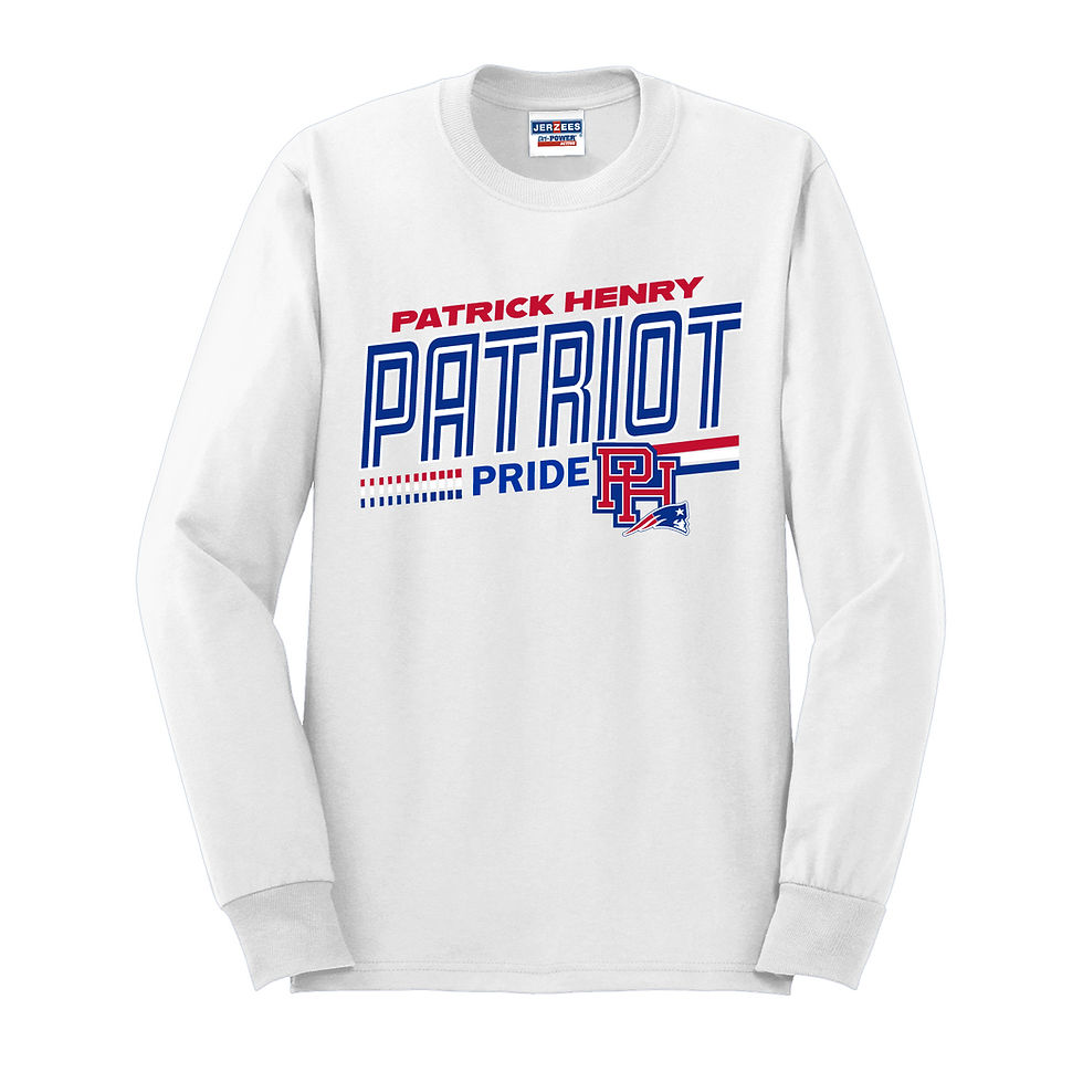 Thumbnail: Patrick Henry  50/50 Jerzees Long Sleeve Tee, PH06