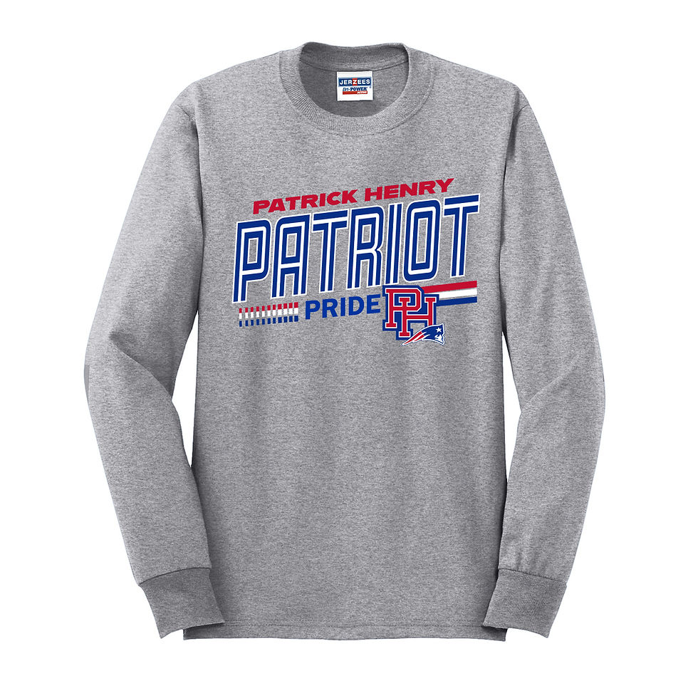 Thumbnail: Patrick Henry  50/50 Jerzees Long Sleeve Tee, PH06