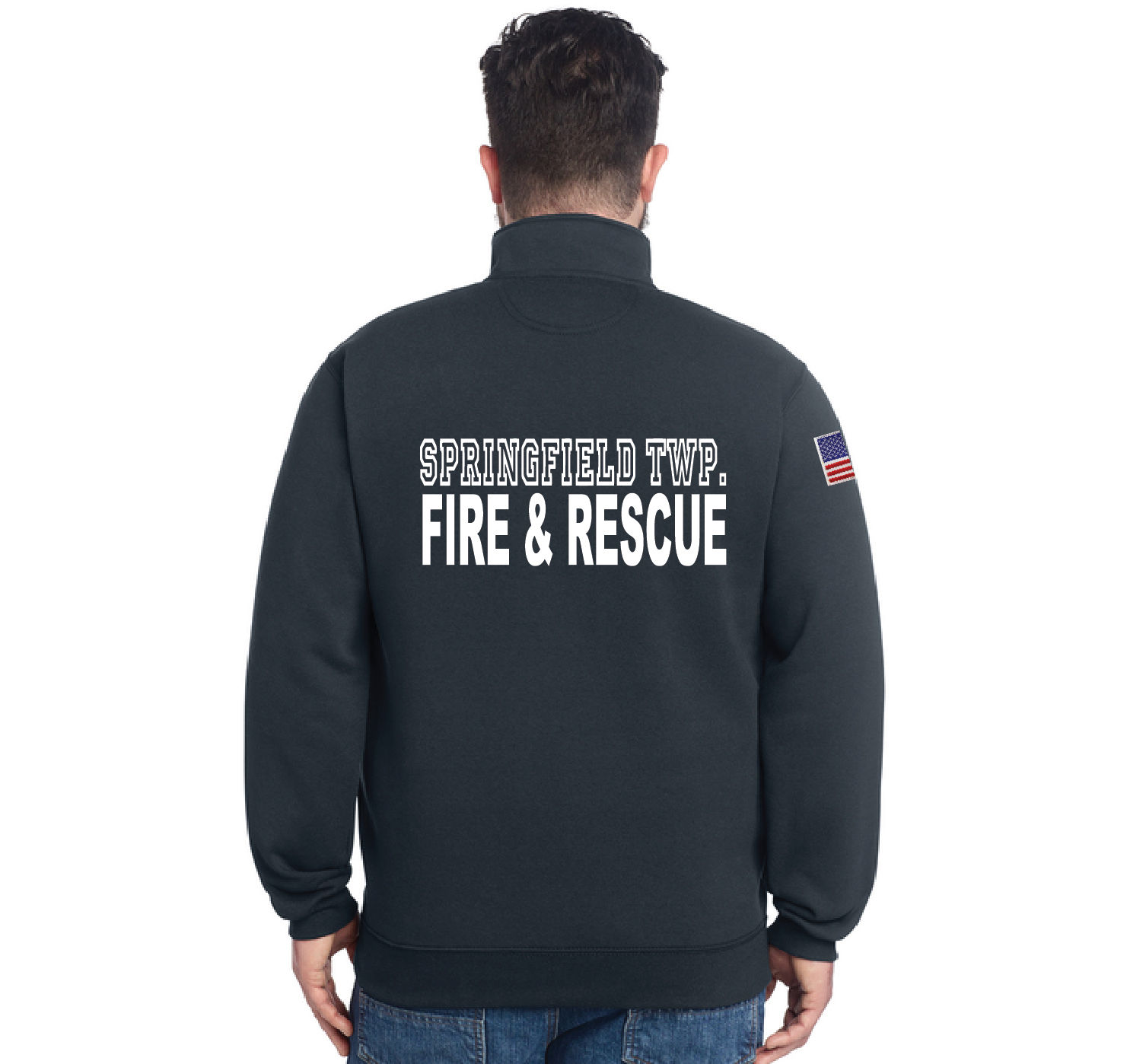 STFD - Carhartt Midweight Qtr Zip Mock Neck Sweatshirt - Navy Job Shirt