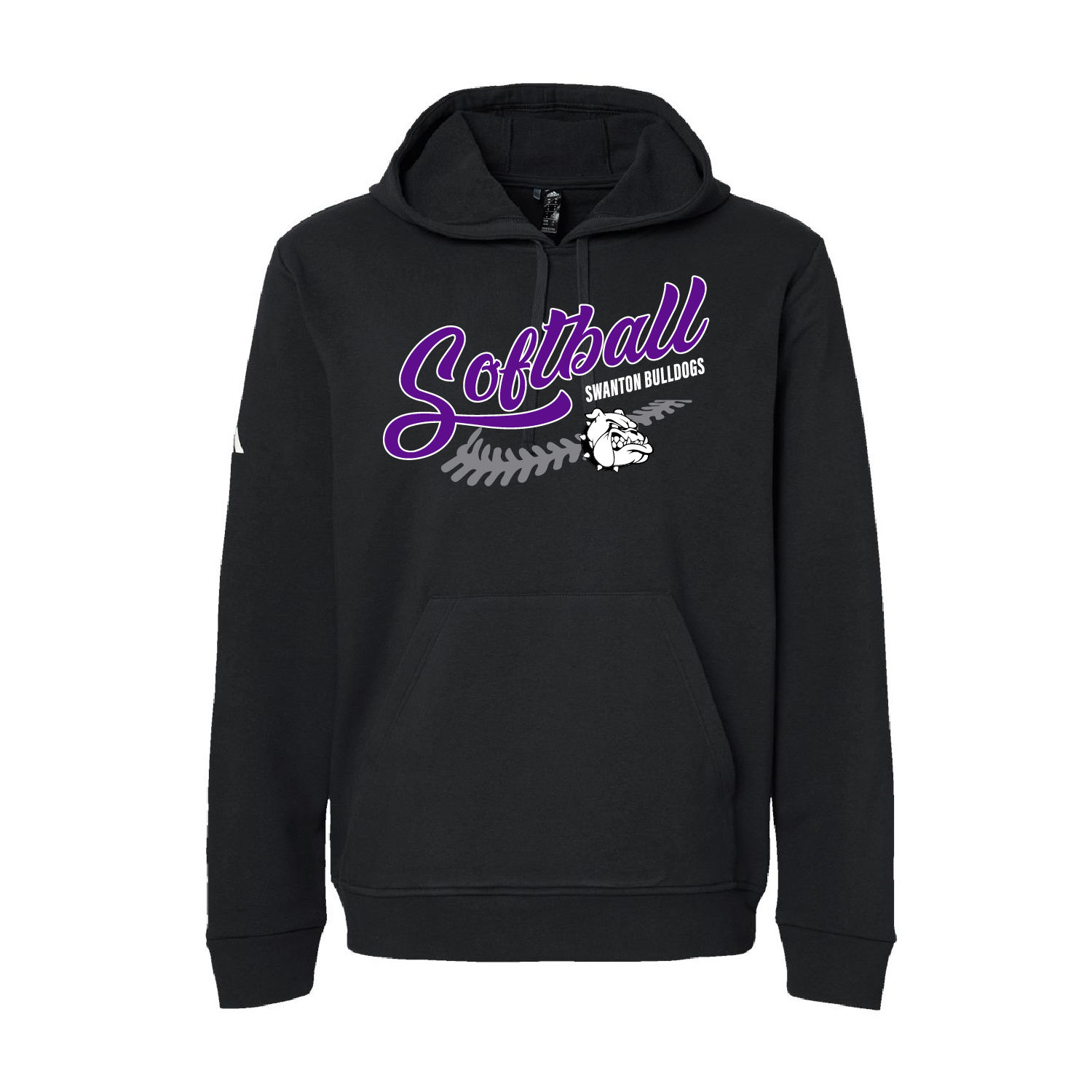 Swanton Rec - Adidas Fleece Hooded Sweatshirt, Design SW26