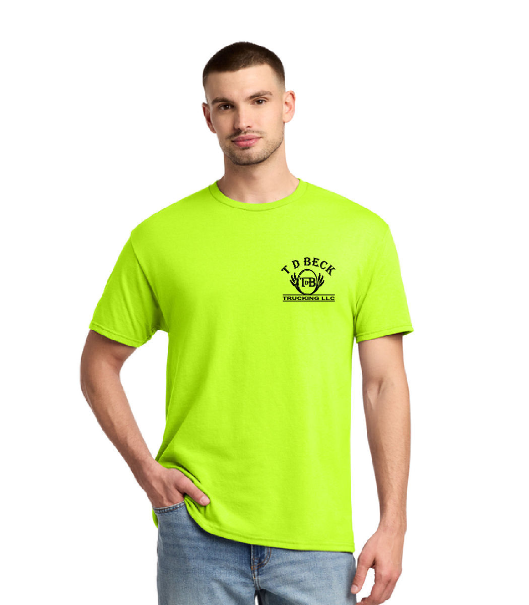 TD Beck Trucking - Jerzees Dri-Power 50/50 Cotton/Poly T-Shirt, TD4