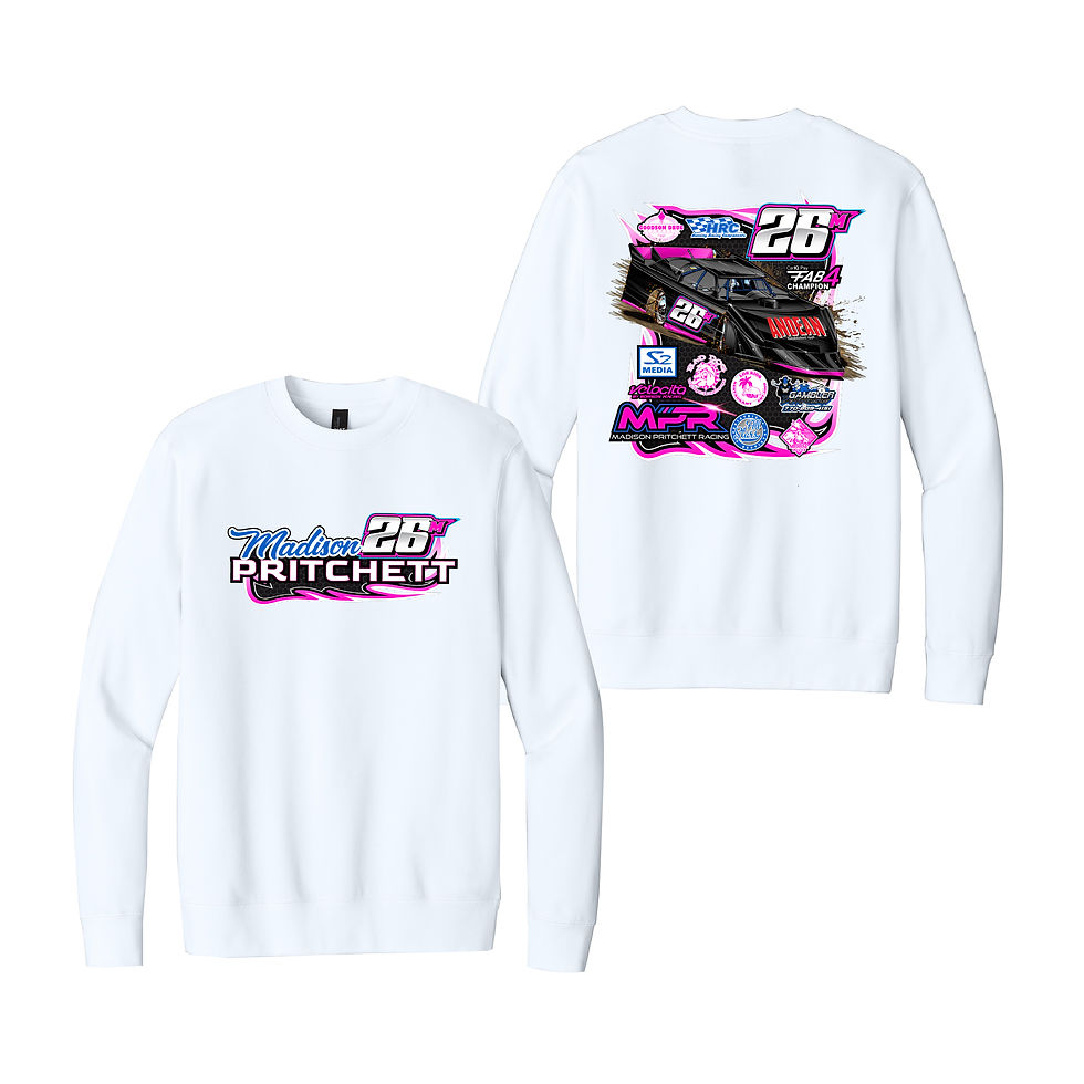 Thumbnail: Madison Prichett - Racecar Design - Crewneck Sweatshirt