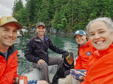 Brad didn't get the memo to wear red...