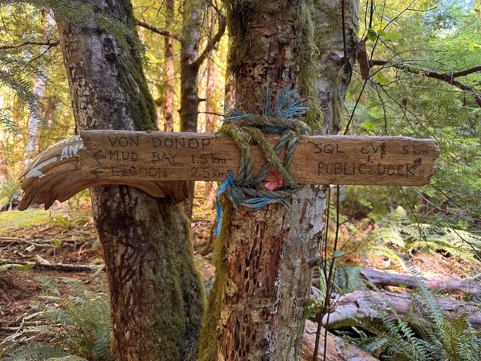 The completely inaccurate sign at Von Dunop