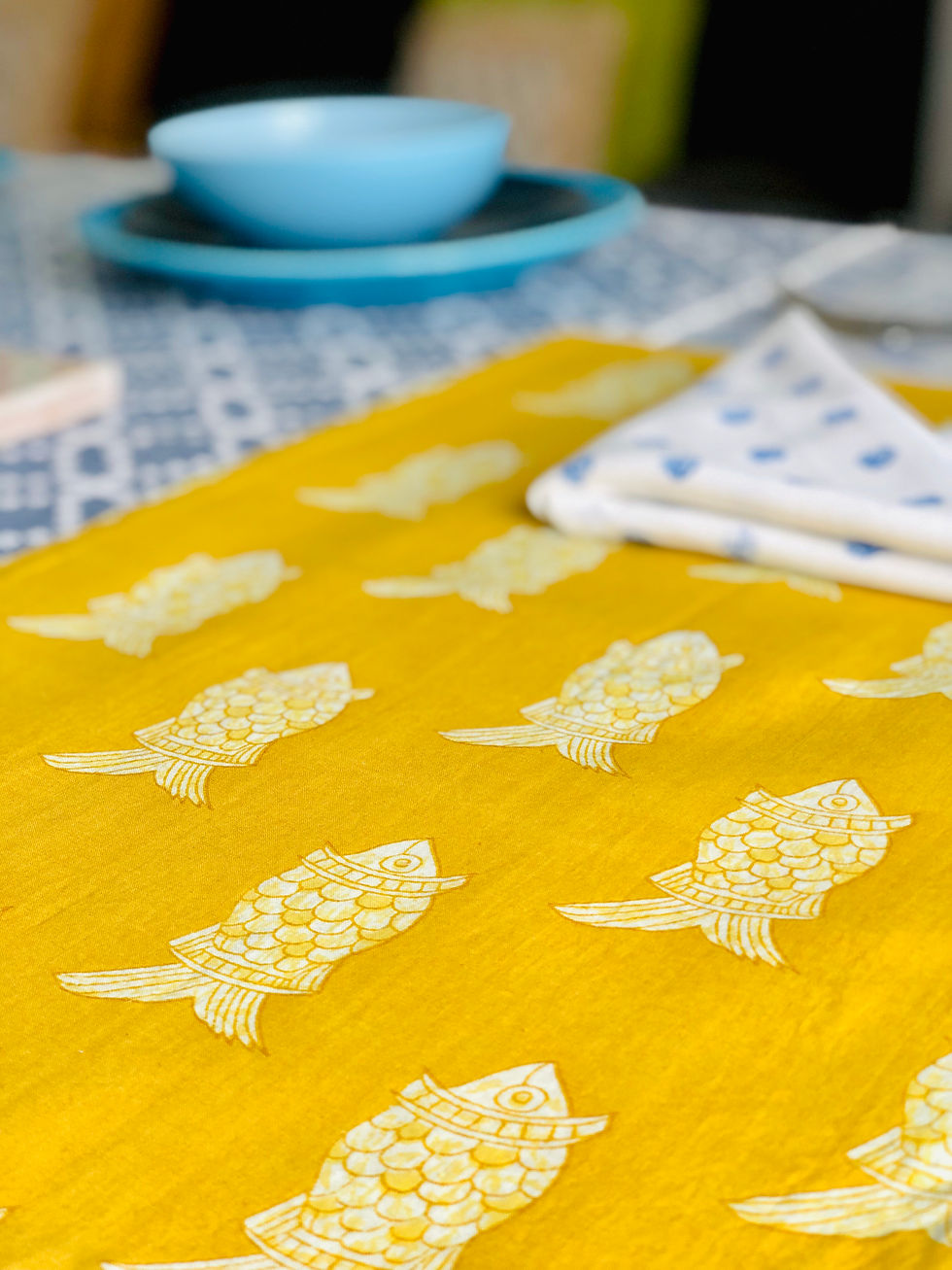 Thumbnail: Handmade reversible place mats