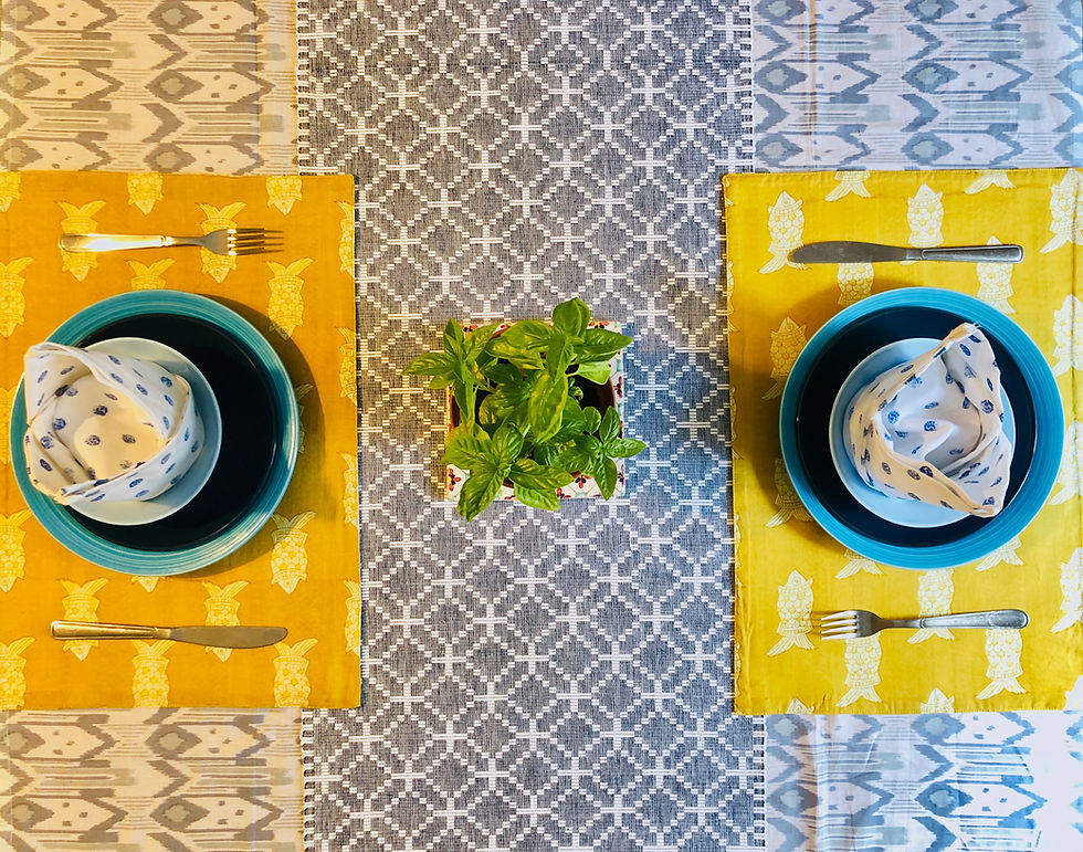 Thumbnail: Handmade reversible place mats