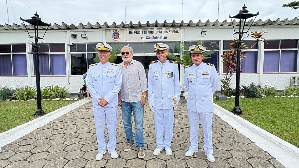 Prefeito Toninho Colucci prestigia posse do novo comandante da Capitania dos Portos, em São Sebastião