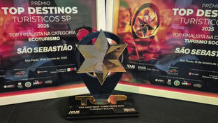 São Sebastião é campeã do Prêmio Top Destinos Turísticos na categoria Turismo Social