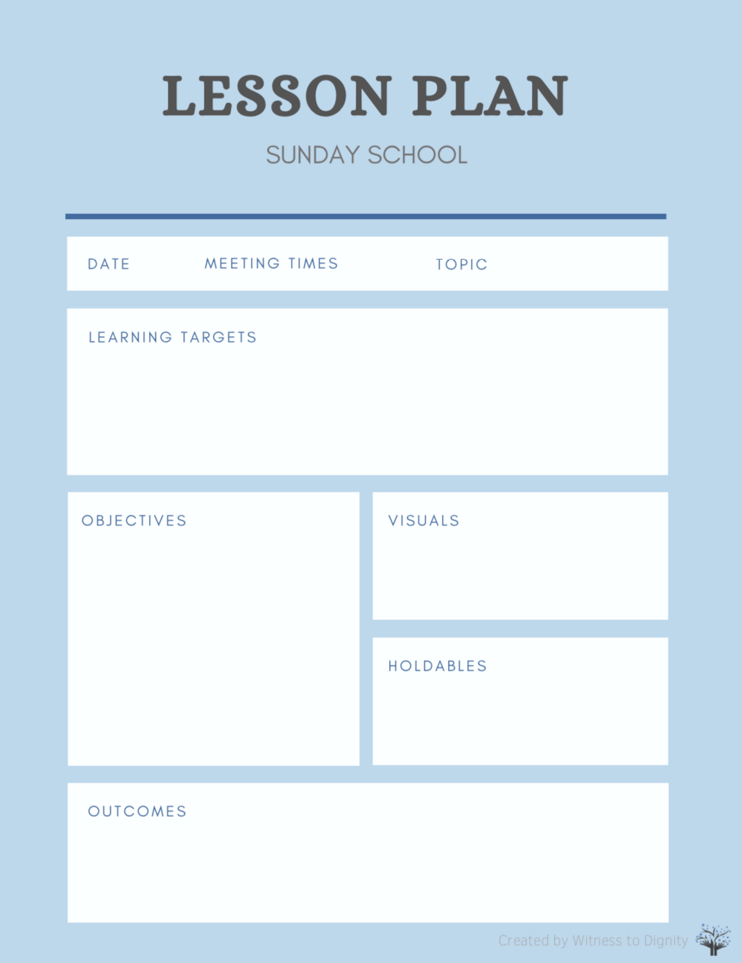 How To Create A Sunday School Lesson Plan