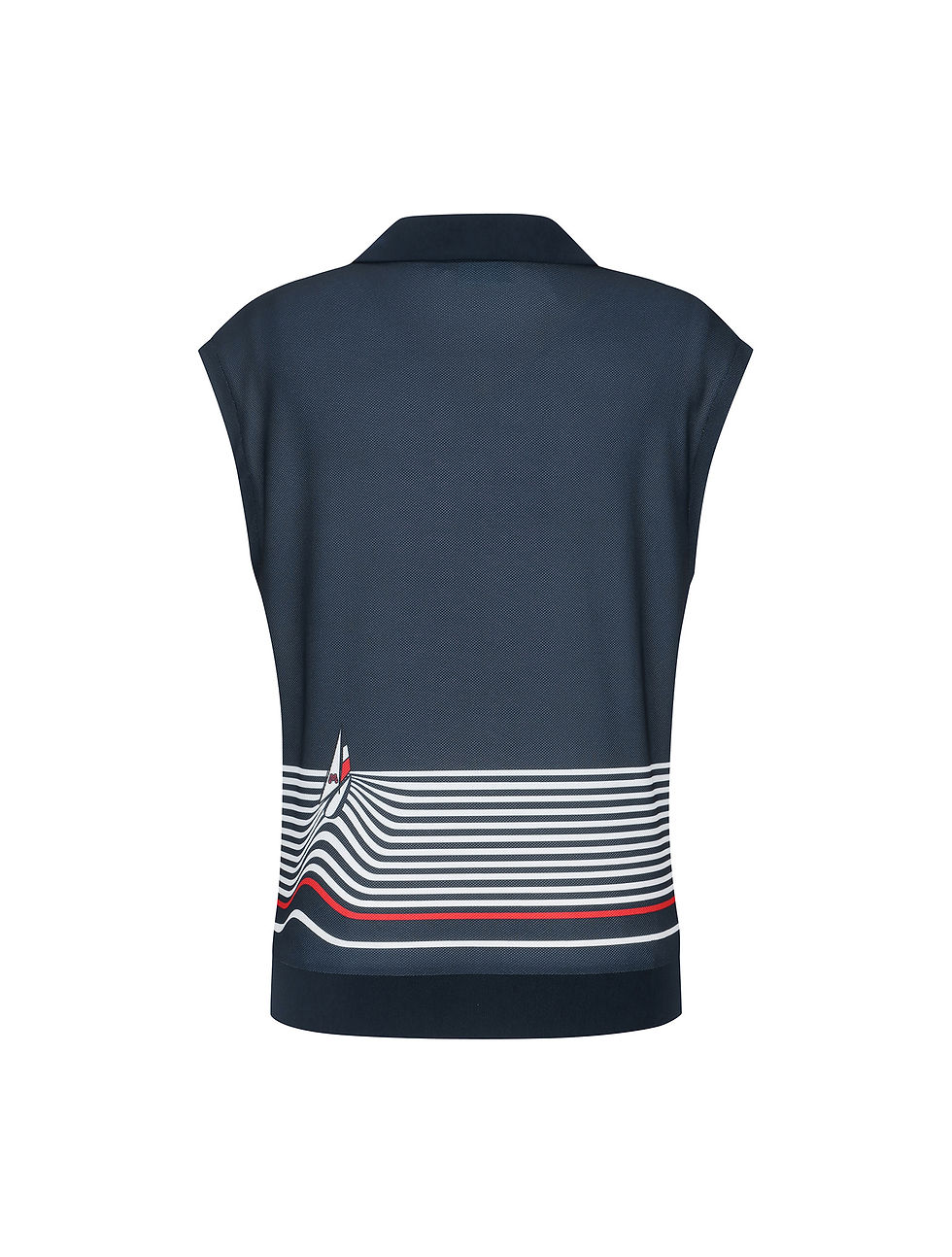 Thumbnail: Stripe Print Sleeveless Shirts