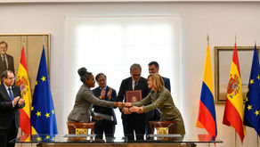 Firma de acuerdos entre los Gobiernos de Colombia y España, educación y lazos de cooperación