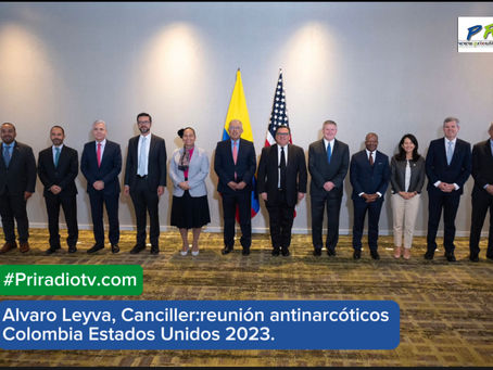 Alvaro Leyva, Canciller:reunión antinarcoticos Colombia Estados Unidos 2023