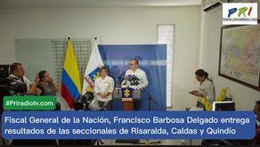 Fiscal General de la Nación, Francisco Barbosa Delgado entrega resultados de  seccionales