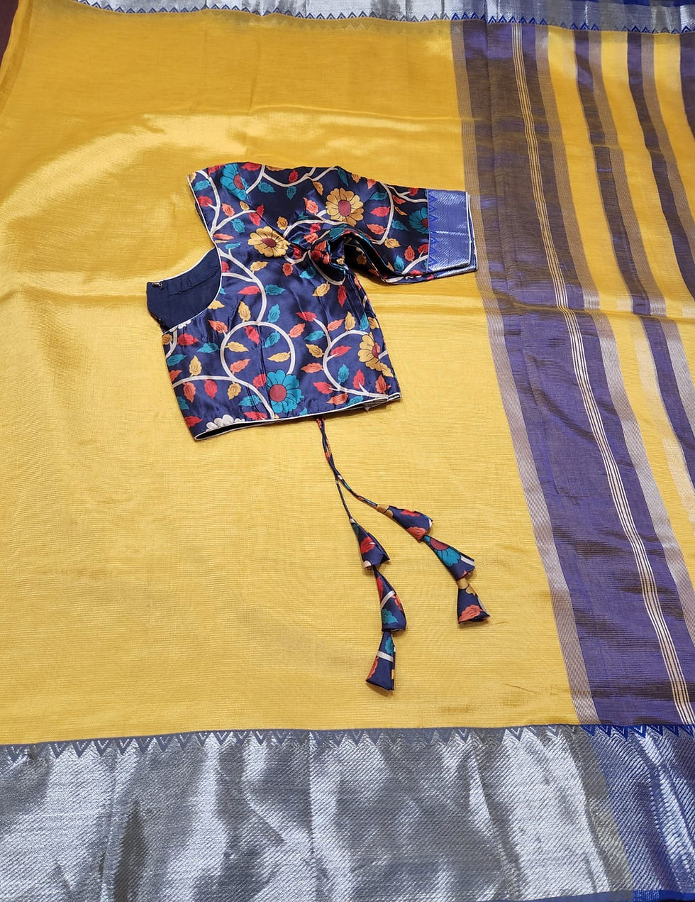 Thumbnail: Pure Handloom Mangalagiri Silk Saree