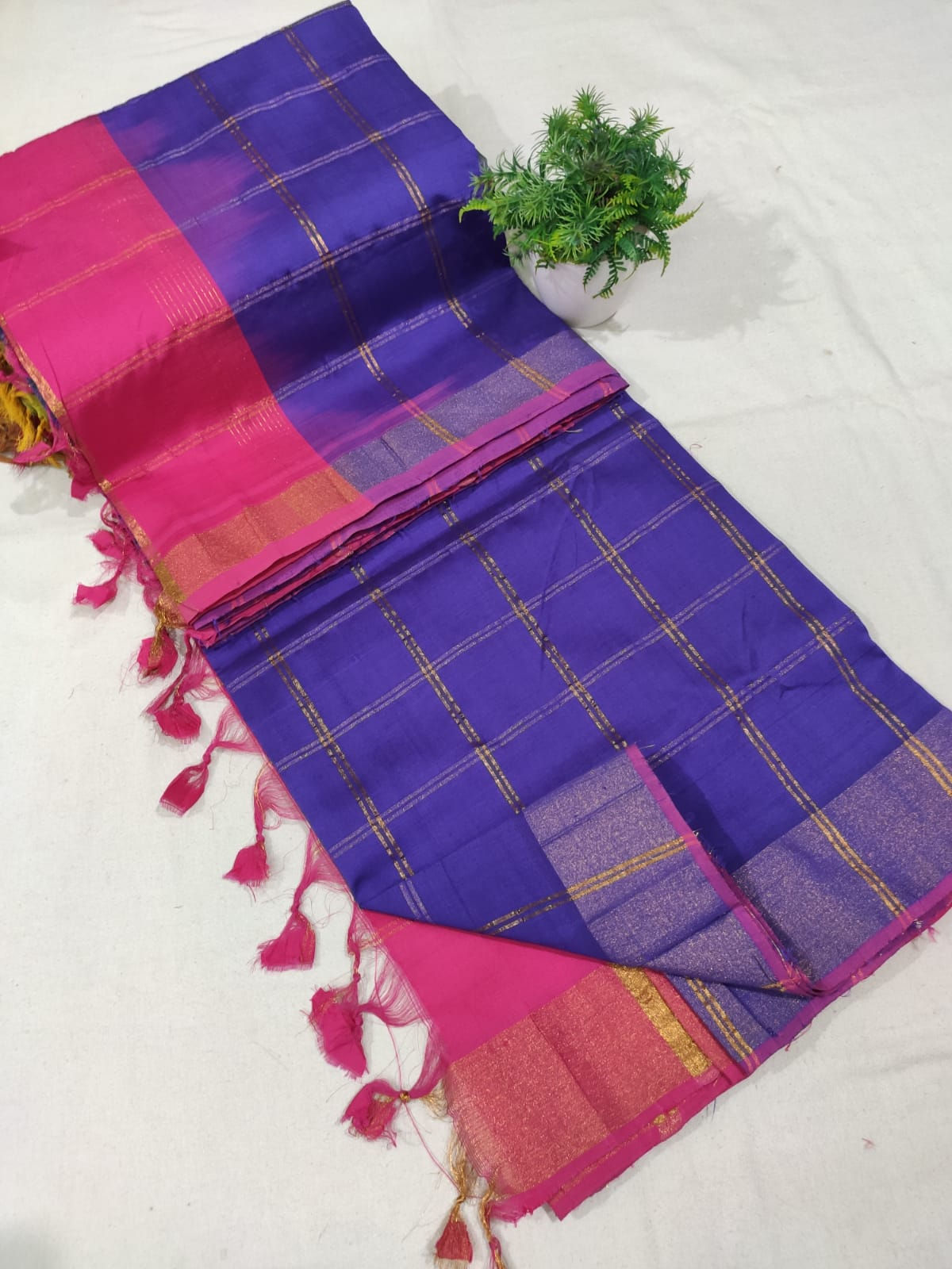 Handloom Tripura Silk Cotton Saree