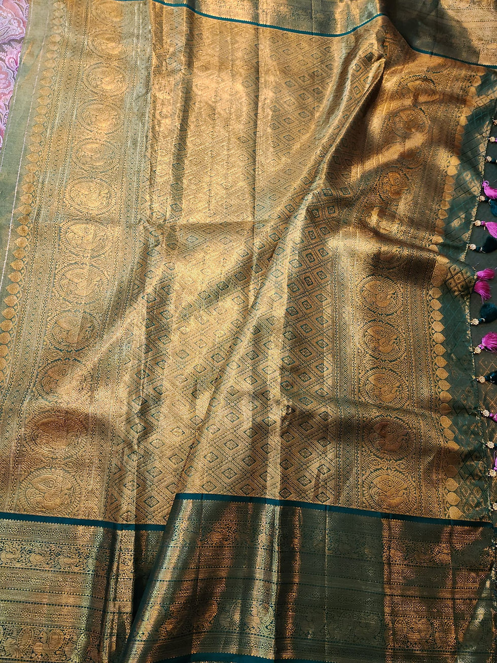 Thumbnail: Pure Handloom Kanchipuram Silk Saree